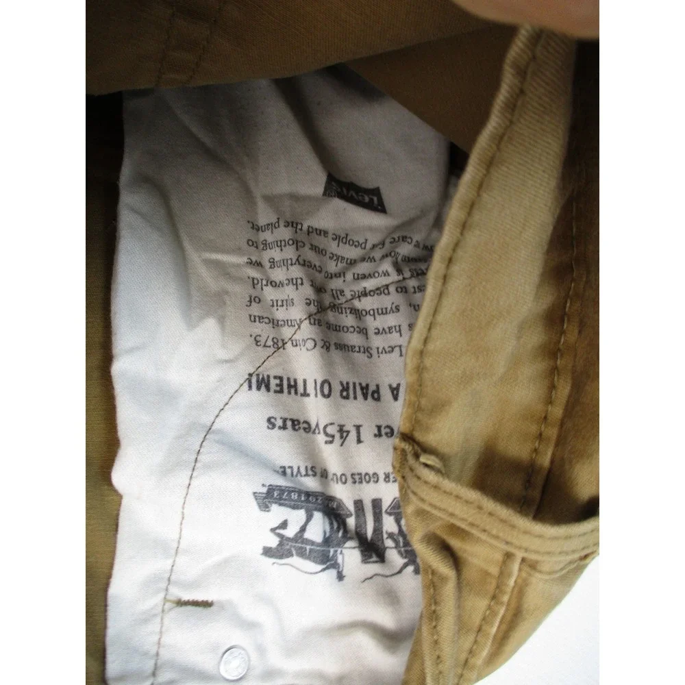 Levi's 541 Athletic Taper Pants Mens 33x30 Brown Khaki Utility Workwear Stretch